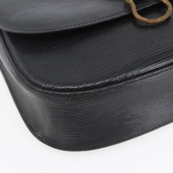 LOUIS VUITTON Epi Saint Cloud GM Shoulder Bag Black Noir M52192 LV Auth BA8328