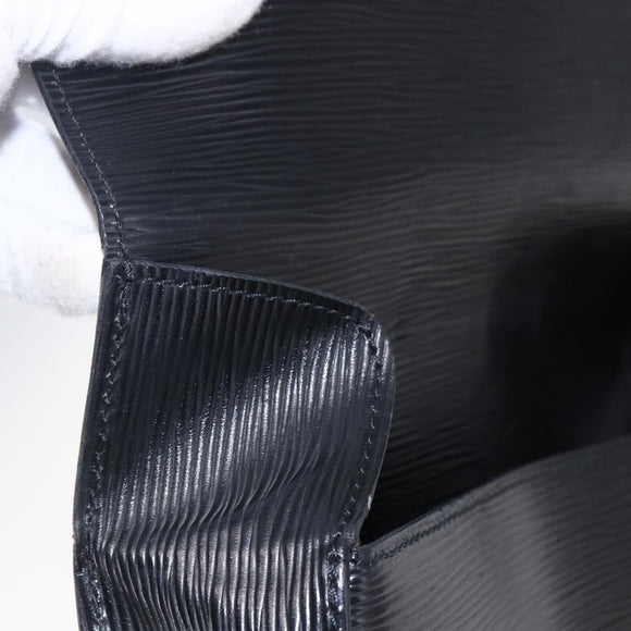 LOUIS VUITTON Epi Saint Cloud GM Shoulder Bag Black Noir M52192 LV Auth BA8328