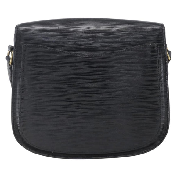 LOUIS VUITTON Epi Saint Cloud GM Shoulder Bag Black Noir M52192 LV Auth BA8328