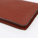 LOUIS VUITTON Epi Montaigne 23 Clutch Bag Brown M52663 LV Auth BA8329-15