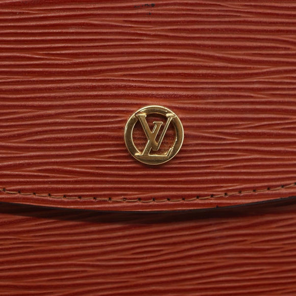 LOUIS VUITTON Epi Montaigne 23 Clutch Bag Brown M52663 LV Auth BA8329