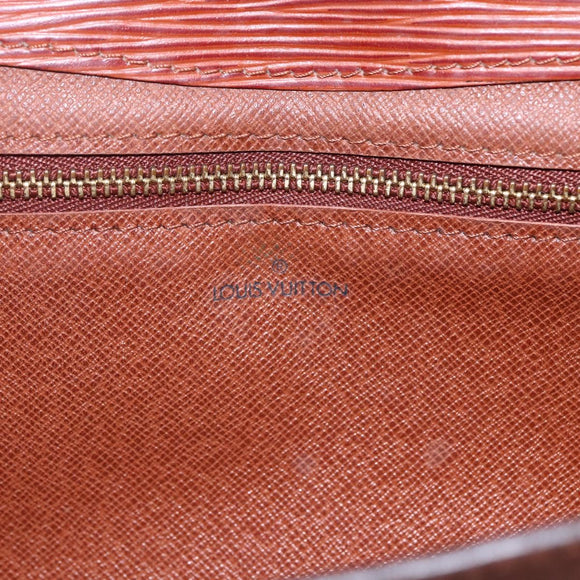 LOUIS VUITTON Epi Montaigne 23 Clutch Bag Brown M52663 LV Auth BA8329