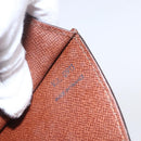 LOUIS VUITTON Epi Montaigne 23 Clutch Bag Brown M52663 LV Auth BA8329-12