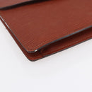 LOUIS VUITTON Epi Montaigne 23 Clutch Bag Brown M52663 LV Auth BA8329-14