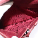 CARTIER Must Line Shoulder Bag Leather Wine Red Auth BA833-20