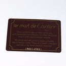 CARTIER Must Line Shoulder Bag Leather Wine Red Auth BA833-21