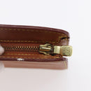 LOUIS VUITTON Epi Pochette Homme Bag Brown Zipangu Gold M52528 LV Auth BA8330-8