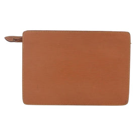 LOUIS VUITTON Epi Pochette Homme Bag Brown Zipangu Gold M52528 LV Auth BA8330 - 0