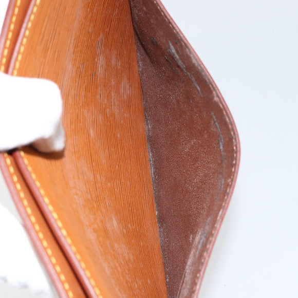 LOUIS VUITTON Epi Pochette Homme Bag Brown Zipangu Gold M52528 LV Auth BA8331