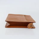 LOUIS VUITTON Epi Pochette Homme Bag Brown Zipangu Gold M52528 LV Auth BA8331-3