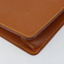 LOUIS VUITTON Epi Pochette Homme Bag Brown Zipangu Gold M52528 LV Auth BA8331-14