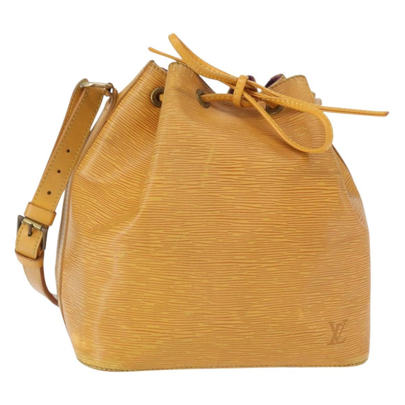 LOUIS VUITTON Epi Petit Noe Shoulder Bag Yellow M44109 LV Auth BA8332