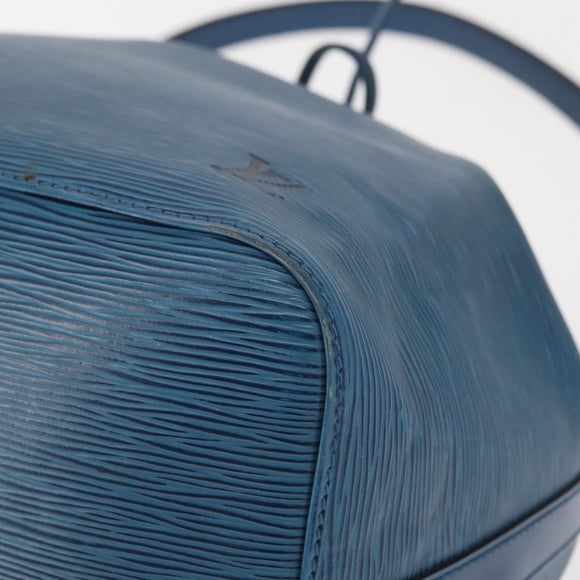 LOUIS VUITTON Epi Petit Noe Shoulder Bag Blue M44105 LV Auth BA8334