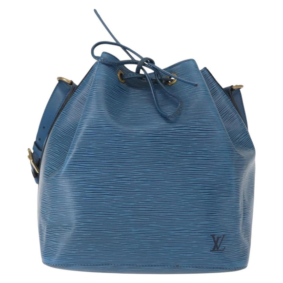 LOUIS VUITTON Epi Petit Noe Shoulder Bag Blue M44105 LV Auth BA8334
