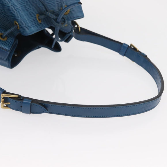 LOUIS VUITTON Epi Petit Noe Shoulder Bag Blue M44105 LV Auth BA8334