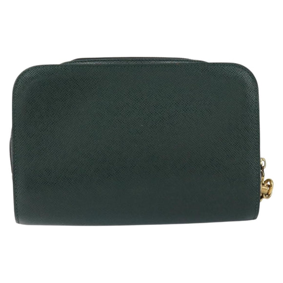 LOUIS VUITTON Taiga Baikal Clutch Bag Epicea M30184 LV Auth BA8336