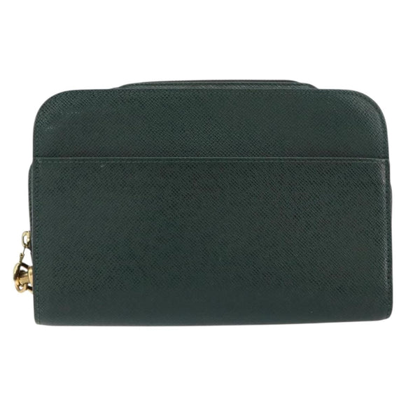 LOUIS VUITTON Taiga Baikal Clutch Bag Epicea M30184 LV Auth BA8336