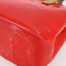 LOUIS VUITTON Monogram Vernis Fluo Reade PM Bag Pink Orange M91903 Auth BA8337-15