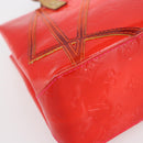LOUIS VUITTON Monogram Vernis Fluo Reade PM Bag Pink Orange M91903 Auth BA8337-16