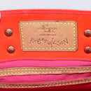 LOUIS VUITTON Monogram Vernis Fluo Reade PM Bag Pink Orange M91903 Auth BA8337-17