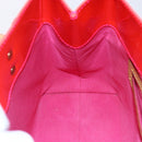 LOUIS VUITTON Monogram Vernis Fluo Reade PM Bag Pink Orange M91903 Auth BA8337-19