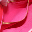 LOUIS VUITTON Monogram Vernis Fluo Reade PM Bag Pink Orange M91903 Auth BA8337-20