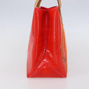 LOUIS VUITTON Monogram Vernis Fluo Reade PM Bag Pink Orange M91903 Auth BA8337-4