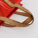 LOUIS VUITTON Monogram Vernis Fluo Reade PM Bag Pink Orange M91903 Auth BA8337-7