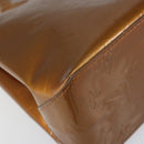 LOUIS VUITTON Monogram Vernis Reade PM Hand Bag Bronze M91146 LV Auth BA8338-14