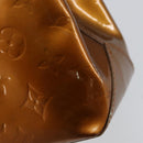 LOUIS VUITTON Monogram Vernis Reade PM Hand Bag Bronze M91146 LV Auth BA8338-10