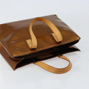 LOUIS VUITTON Monogram Vernis Reade PM Hand Bag Bronze M91146 LV Auth BA8338-6