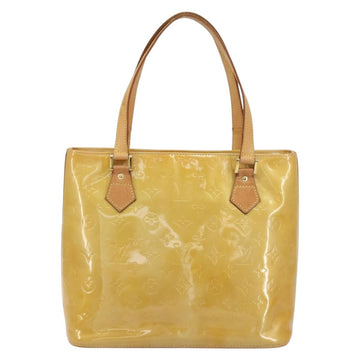LOUIS VUITTON Monogram Vernis Houston Hand Bag Beige M91004 LV Auth BA8339 - 0