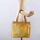 LOUIS VUITTON Monogram Vernis Houston Hand Bag Gris M91053 LV Auth BA8340-25