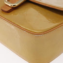 LOUIS VUITTON Monogram Vernis Christie GM Shoulder Bag Beige M91147 Auth BA8343-15