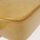 LOUIS VUITTON Monogram Vernis Christie GM Shoulder Bag Beige M91147 Auth BA8343-16