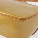 LOUIS VUITTON Monogram Vernis Christie GM Shoulder Bag Beige M91147 Auth BA8343-17