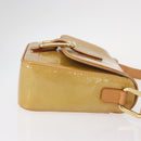 LOUIS VUITTON Monogram Vernis Christie GM Shoulder Bag Beige M91147 Auth BA8343-3