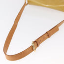 LOUIS VUITTON Monogram Vernis Christie GM Shoulder Bag Beige M91147 Auth BA8343-8