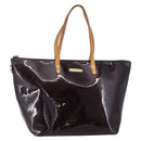 LOUIS VUITTON Monogram Vernis Bellevue GM Tote Bag Amarante M93589 Auth BA8346-1