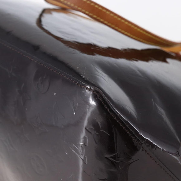 LOUIS VUITTON Monogram Vernis Bellevue GM Tote Bag Amarante M93589 Auth BA8346