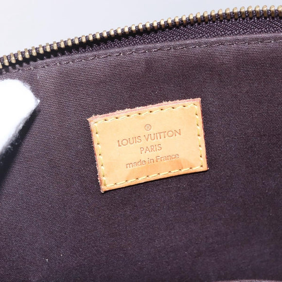 LOUIS VUITTON Monogram Vernis Bellevue GM Tragetasche Amarante M93589 Auth BA8346