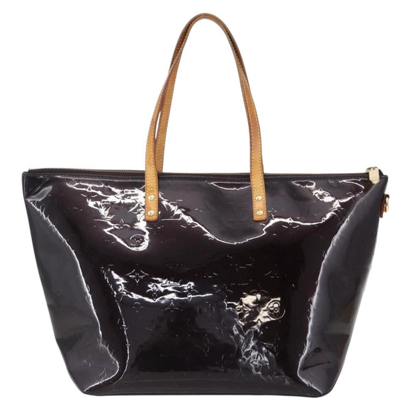 LOUIS VUITTON Monogram Vernis Bellevue GM Tote Bag Amarante M93589 Auth BA8346