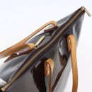 LOUIS VUITTON Monogram Vernis Bellevue GM Tote Bag Amarante M93589 Auth BA8346-6