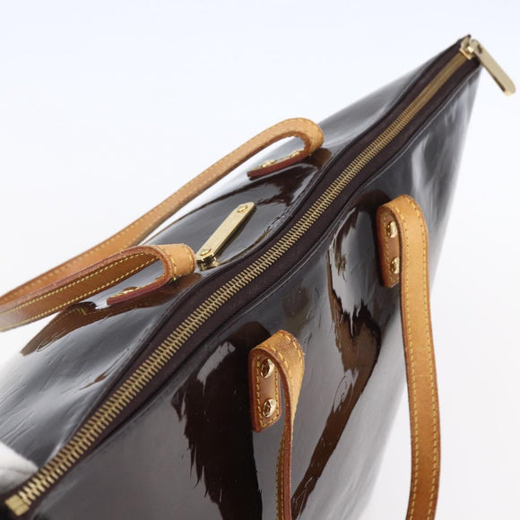 LOUIS VUITTON Monogram Vernis Bellevue GM Tote Bag Amarante M93589 Auth BA8346