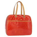 LOUIS VUITTON Monogram Vernis Sutton Hand Bag Red Rouge M91080 LV Auth BA8347-1