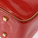 LOUIS VUITTON Monogram Vernis Sutton Hand Bag Red Rouge M91080 LV Auth BA8347-17