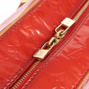 LOUIS VUITTON Monogram Vernis Sutton Hand Bag Red Rouge M91080 LV Auth BA8347-9