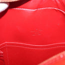 LOUIS VUITTON Monogram Vernis Sutton Hand Bag Red Rouge M91080 LV Auth BA8347-18