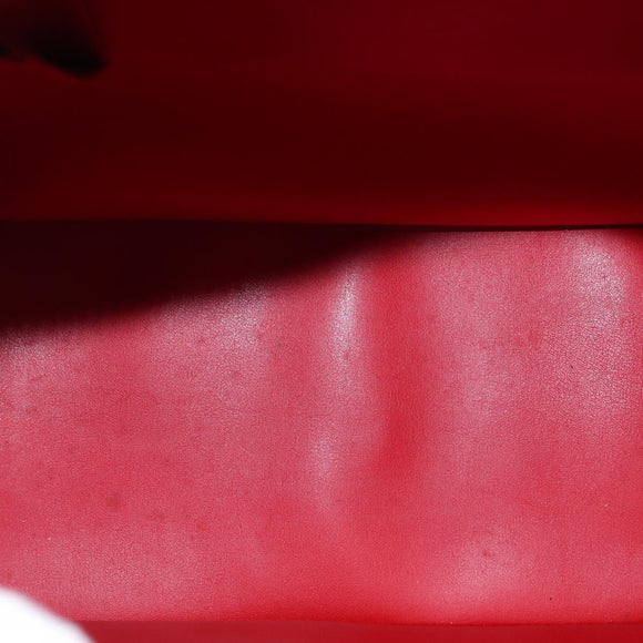 LOUIS VUITTON Monogram Vernis Sutton Hand Bag Red Rouge M91080 LV Auth BA8347