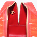 LOUIS VUITTON Monogram Vernis Sutton Hand Bag Red Rouge M91080 LV Auth BA8347-19
